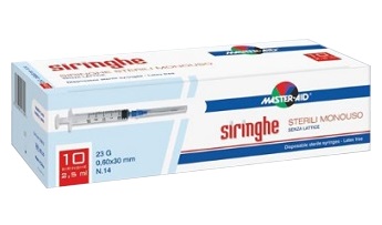 SIRINGA PER VENIPUNTURA MASTER-AID 10 ML GAUGE 21 10 PEZZI