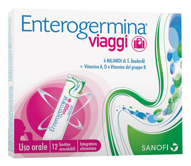 Enterogermina Viaggi Integratore 12 Bustine