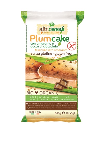 ALTRICEREALI PLUMCAKE DI AMARANTO CON GOCCE DI CIOCCOLATO 4X 45 G
