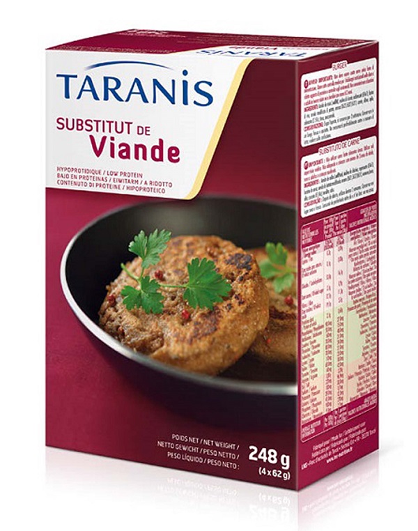 TARANIS BURGER SOSTITUTO CARNE 4 X 62 G