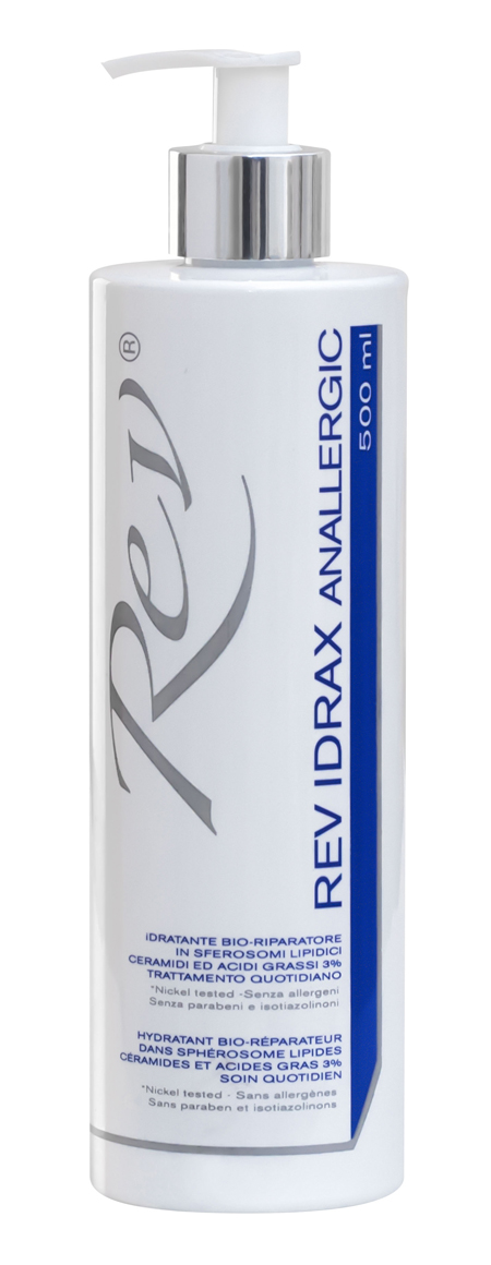 Rev Idrax Anallergic - Crema Fluida Viso e Corpo per Dermatite - 500 ml