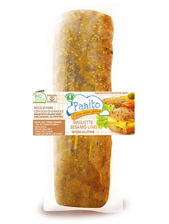 PANITO BAGUETTE CON SEMI DI SESAMO E LINO 180 G