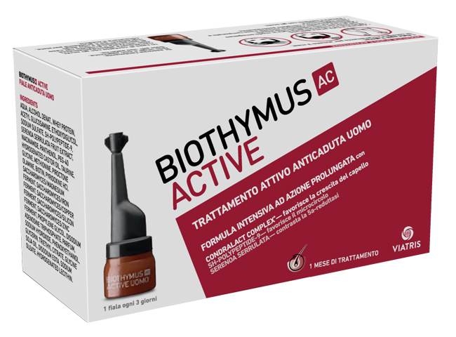 Biothymus AC Active - Trattamento per Capelli Fragili Uomo - 10 Fiale