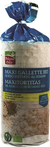 MAXIGALLETTE DI RISO AL SESAMO BIO 200 G
