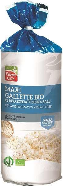 MAXIGALLETTE DI RISO SENZA SALE BIO 200 G
