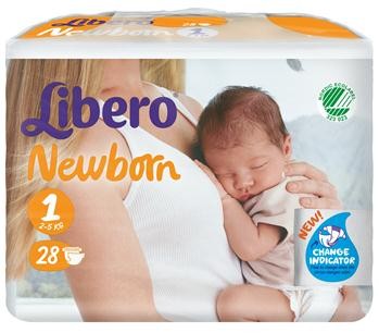 LIBERO NEWBORN PANNOLINO PER BAMBINO TAGLIA 1 4X28 PEZZI