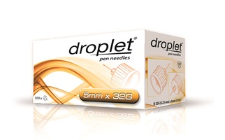 Droplet - Ago per Penna da Insulina 32 Gauge 5 mm - 100 Pezzi
