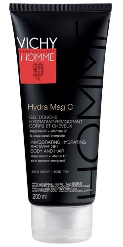 Vichy Homme Hydra Mag C - Gel Doccia Uomo Corpo e Capelli - 200 ml
