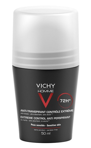 Vichy Homme - Deodorante Uomo Anti-Traspirante 72H Roll-On - 50 ml