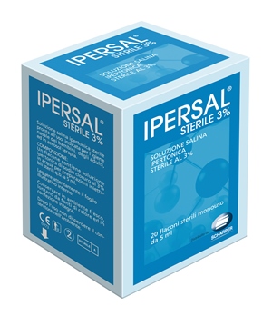 Ipersal Sterile 3% - Soluzione Salina Ipertonica Decongestionante - 25 Flaconcini x 5 ml