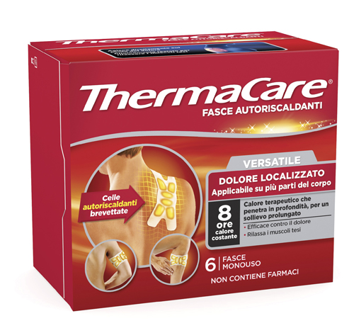 ThermaCare - Fasce Versatili Autoriscaldanti per i Dolori della Schiena - 6 Pezzi