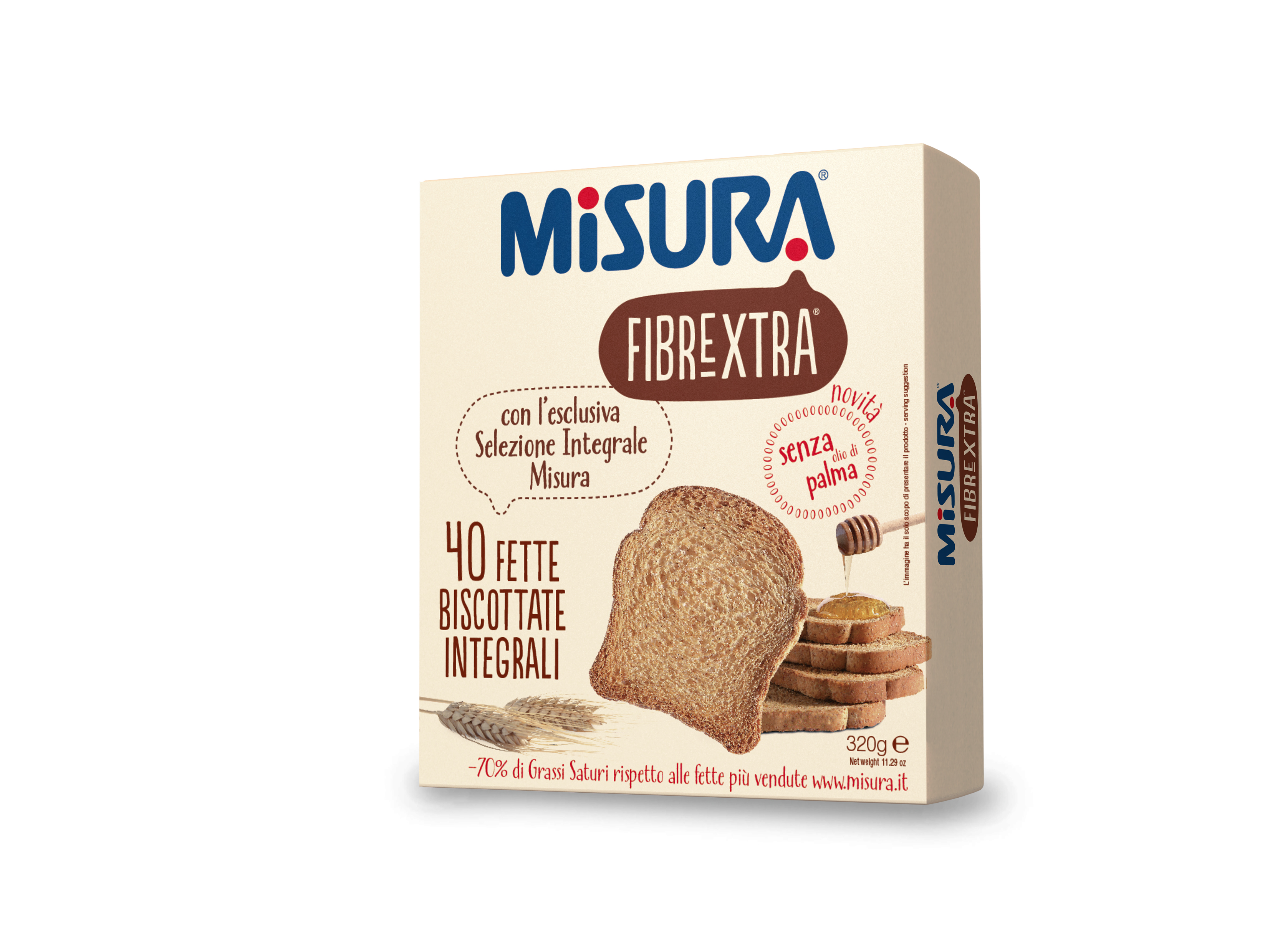 MISURA FETTE FIBRE EXTRA 100% INTEGRALI 320 G