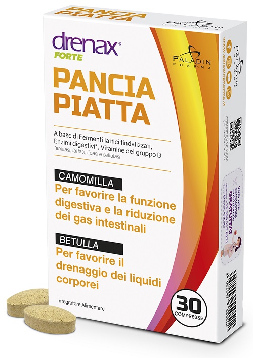 Drenax Forte Pancia Piatta Integratore Fermenti Lattici 30 Compresse