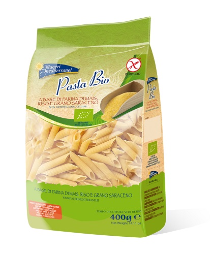 PIACERI MEDITERRANEI PENNE RIGATE BIO 400 G