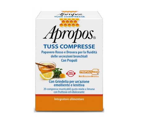 APROPOS SEDITUSS MIELE LIMONE 20 COMPRESSE MASTICABILI