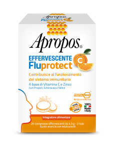 Apropos Fluprotect C - Integratore Difese Immunitarie - 20 Compresse Effervescenti