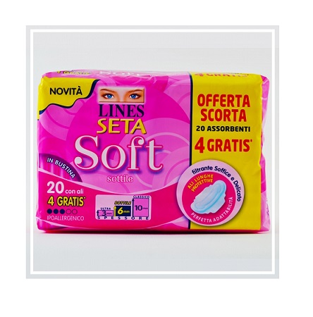 LINES SETA SOFT ALI 16+4 PEZZI