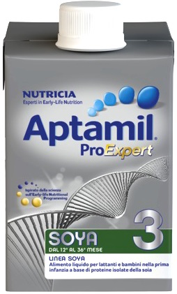 Aptamil ProExpert Soya 3 - Latte Vegetale di Crescita per Bambini Intolleranti al Lattosio - 500 ml