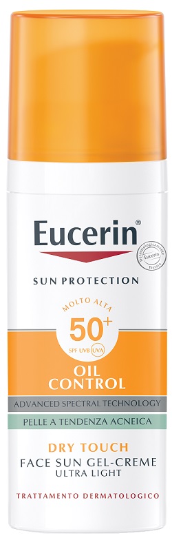 Eucerin Sun Oil Control - Crema Solare Viso Effetto Anti-Lucidità con Protezione Molto Alta SPF 50+ - 50 ml