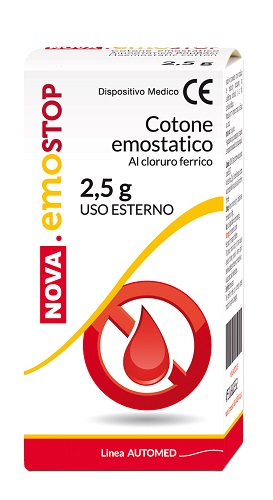 COTONE EMOSTATICO CON CLORURO FERRICO NOVA EMOSTOP 2,5 G
