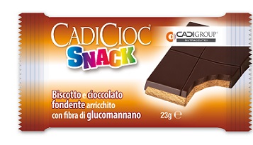 Cadicioc - Snack Cioccolato Fondente con Fibra di Glucomannano - 1 Barretta