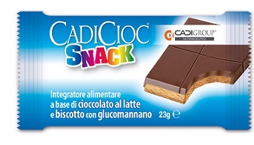 Cadicioc - Snack Cioccolato al Latte con Fibra di Glucomannano - 1 Barretta