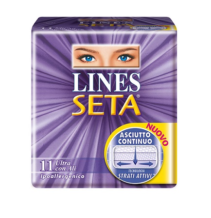 ASSORBENTI IGIENICI FEMMINILI LINES SETA ULTRA ALI 11 PEZZI