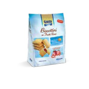 GIUSTO SENZA ZUCCHERO BISCOTTINI FRUTTI ROSSI 250 G