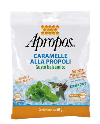 APROPOS CARAMELLE DURE ALLA PROPOLI BALSAMICHE SENZA ZUCCHERO 50 G