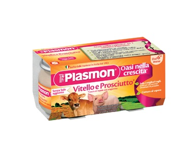 PLASMON OMOGENEIZZATO VITELLO - PROSCIUTTO 4 X 80 G