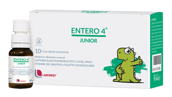 Entero 4 Junior - Integratore di Fermenti Lattici - 10 Flaconcini x 8 ml