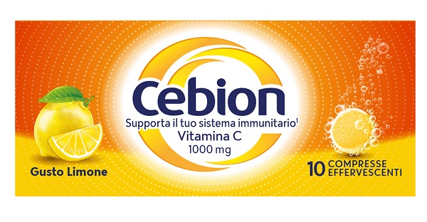 Cebion - Integratore di Vitamina C Gusto Limone - 10 Compresse Effervescenti