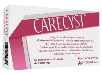 Carecyst Integratore Vie Urinarie 16 Compresse