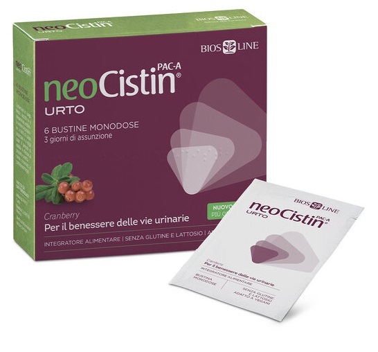 Neocistin Pac-A Urto - Integratore per il Benessere delle Vie Urinarie - 6 Bustine