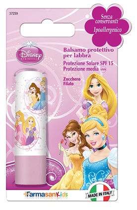 FARMASANKIDS BALSAMO LABBRA PRINCIPESSE SPF 15 ZUCCHERO FILATO
