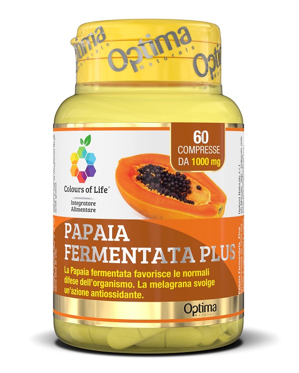 Colours Of Life Papaia Plus - Integratore per Difese Immunitarie - 60 Compresse