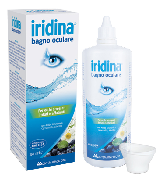Iridina Bagno Oculare - Soluzione Sterile per Occhi Stanchi e Affaticati - 360 ml