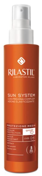Rilastil Sun System - Spray Vaporizzatore Solare Protezione Media SPF 15 - 200 ml