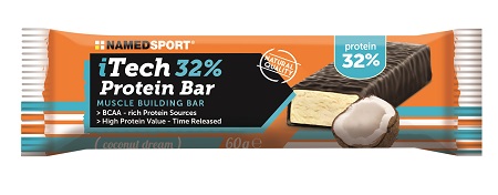 NAMED SPORT ITECH 32% PROTEINBAR COCONUT DREAM 60 G