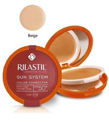 RILASTIL SUN SYSTEM PHOTO PROTECTION THERAPY SPF50+ COMPATTOBEIGE 10 ML