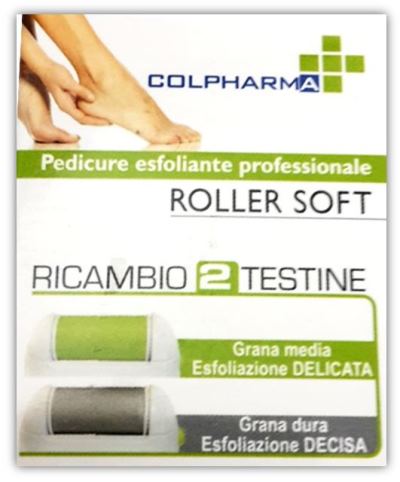 Colpharma Testine Ricambio per Roller Soft Esfoliante 2 Pezzi