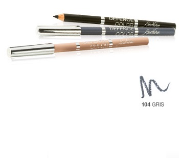 BioNike Defence Color - Matita Occhi Interno ed Esterno Kohl & Kajal - Colore 104 Gris
