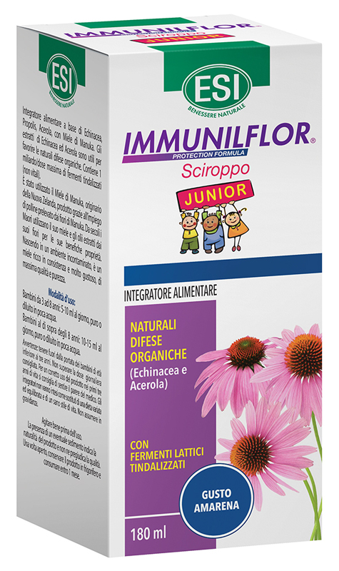 Esi Immunilflor Junior - Integratore Difese Immunitarie - Sciroppo 180 ml