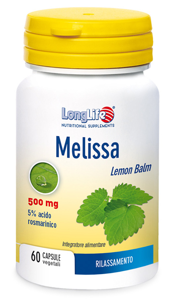 LongLife Melissa 500 mg - Integratore per Favorire il Rilassamento - 60 Capsule
