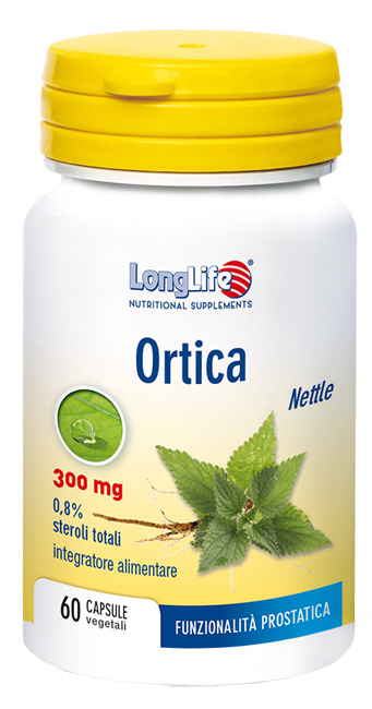 LongLife Ortica 300 mg - Integratore per il Benessere della Prostata - 60 Capsule