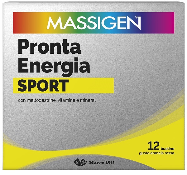 Massigen Sport Pronta Energia - Integratore Salino per Sportivi - 12 Bustine