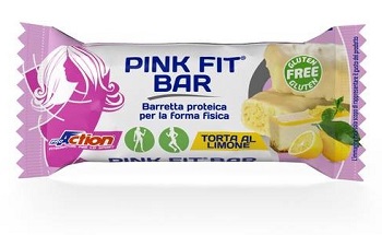 PROACTION PINK FIT BARRETTA PROTEICA PER LA FORMA FISICA ALLA TORTA AL LIMONE 30 G