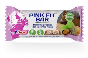 PROACTION PINK FIT BARRETTA PROTEICA PER LA FORMA FISICA ALLA CREMA DI NOCCIOLE 30 G