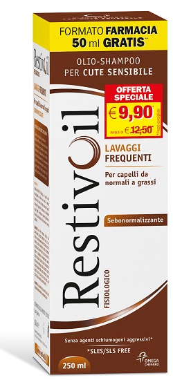 RestivOil Olio-Shampoo Fisiologico per Cute Sensibile 250 ml