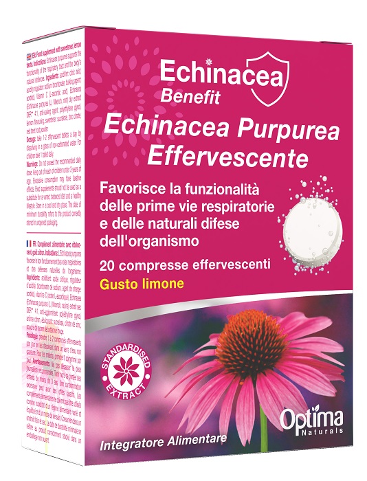 Optima Echinacea - Integratore per Difese Immunitarie - 20 Compresse Effervescenti